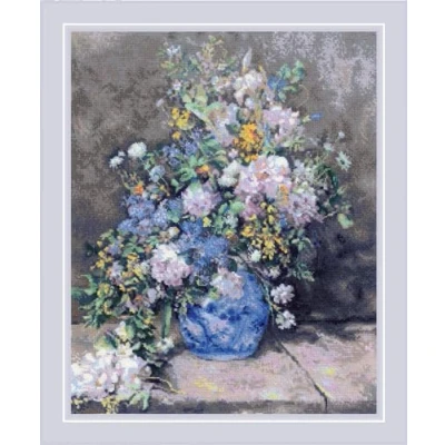 Image of RIOLIS Counted Cross Stitch Kit 15.75&quot;X19.75&quot; Spring Bouquet (14 Count)