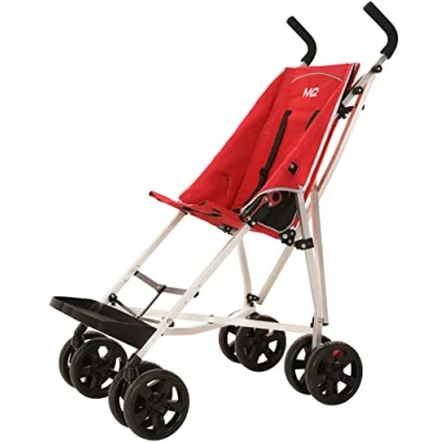 Image of MobiQuip XL Pushchair, Special Needs Buggy, Disability Pushchair for Older Child, Larger Size Easy Folding System Transportation, Lightweight Aluminium Frame, Red
