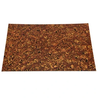 Image of Dopro Blank Guitar Bass Pickguard Material Scratch Plate Sheet 290x432mm Tiger Stripe