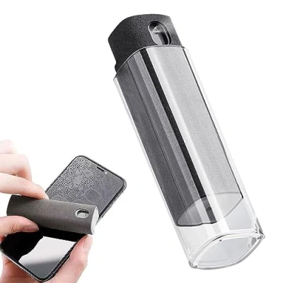 Image of 3 In 1 Screen Cleaner Tool &amp; Microfiber Cloth Reusable Portable Spray Kit for Phone Laptop Tablet TV Monitor