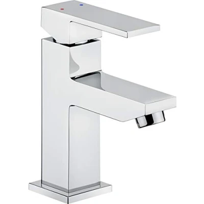 Image of Cornat Sintra SIN1 Single Lever Washbasin Mixer Chrome Plated Brass Body Effortless Shaft Attachment with Pull Outflow Fitting/High Pressure Bathroom/Sink Tap