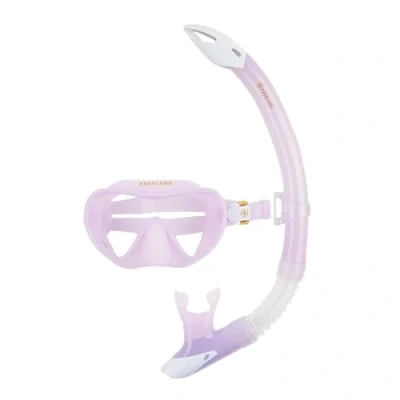 Image of Aqualung Combo Nabul Mask and Snorkel For Adult Men Women With 180 degree Vision, UV Protection, Anti Fog Leak Lens, Black