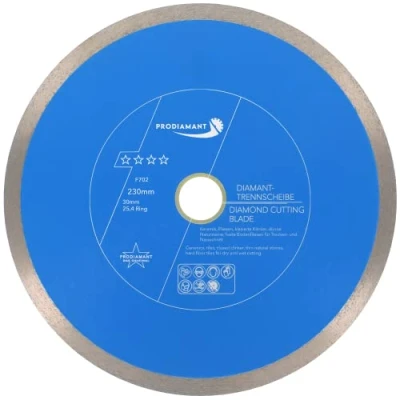 Image of PRODIAMANT Professional diamond cutting disc PRORIM 230 mm x 30/25.4 will not break out with glazed tiles porcelain stoneware ceramic