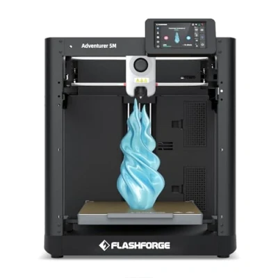 Image of FLASHFORGE Adventurer 5M 3D Printer, 600mm/s High Speed, 1 Click Fully Auto Leveling, Upgraded Direct extruder Quick Detachable 280C Nozzle, Print Size 220x220x220mm（AD5M）