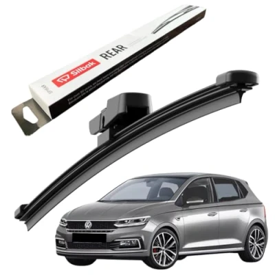 Image of Silbak Rear Windscreen Wipers, for VW (VOLKSWAGEN) POLO (06/2017 ONWARDS) Wiper Blades, 280mm, Blades Set POLO, Blade
