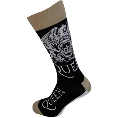 Image of Mazeys Mens Classic Officially Licensed Rock Socks (Queen)