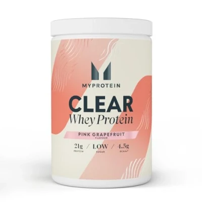 Image of Myprotein Clear Whey Isolate Protein Powder Pink Grapefruit 500g 20 Servings Cool and Refreshing Shake Alternative 20g 4g BCAA per Serving