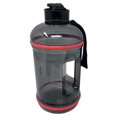 Image of HTUK XL Jug 2.2 Litre Water Bottle BPA Free Flip Cap Ideal For Gym Large Sports Extra Strong Material Black