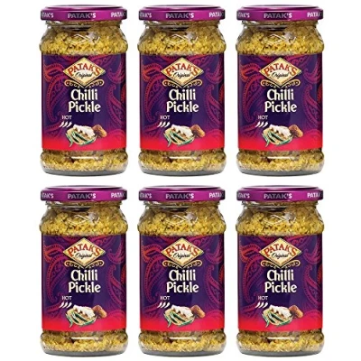 Image of (6 PACK) Pataks Chilli Pickle 283g 6 PACK BUNDLE