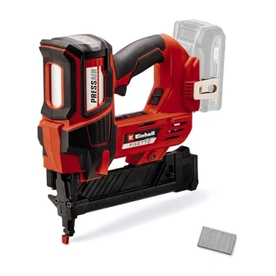 Image of Einhell Power X Change Cordless Staple Gun 18V Single and Serial Shot Stapler, 60 Shots/Min, Depth Adjustment FIXETTO 18/38 S Electric for Wood with 500 Staples (Battery Not Included)