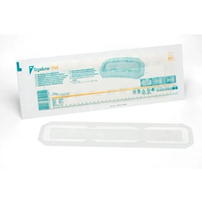 Image of TEGADERM Plus +PAD 3M Film Dressing 9cm x 35cm x1 Transparent/Waterproof/Non Adh Pad