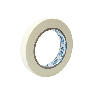 Image of Ferrestock FSKTMA001 Roll Masking Tape 19MMx50M Easy Application No Trace, White, 19 mm x 50 m