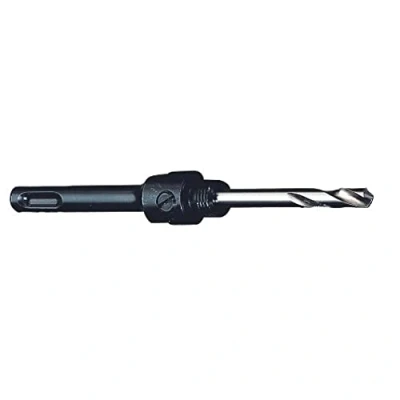 Image of Starrett SDS Plus Holesaw Arbor 14 30mm Hex Shank with HSS Pilot Drill A1 1, Silver