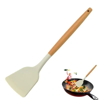 Image of Fulenyi Silicone Spatula for Cooking Non Stick Kitchen Utensils Spatula,Kitchen Utensil Baking Mixing Grilling Serving Food