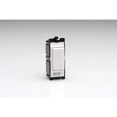 Image of Varilight Power Grid White 10 Amp 2 Way Retractive Switch