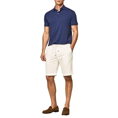 Image of Hackett London Men&#039;s Beach Drawstring SHRT Shorts, Ecru, 38W