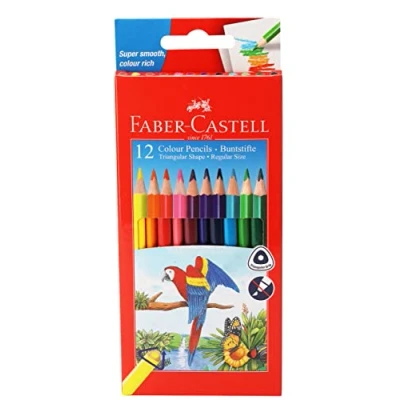 Image of Faber Castell Color Pencils 12 Shades