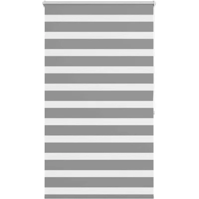 Image of vidaXL Zebra Blind 80 x 175 cm Grey