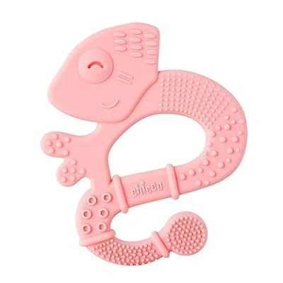 Image of CHICCO Teether with Bristle, 2 months +, pink