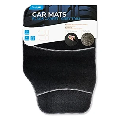 Image of 11x Simply Grey Trim Carpet Car Mats MR2002