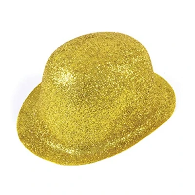 Image of Glitter Gold Plastic Bowler