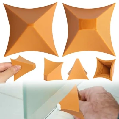 Image of 2 Pcs Silicone Seam Tools Caulking Tool Caulk Finishing Smoothing Applicator Reusable Calking for Kitchen Bathroom Joint