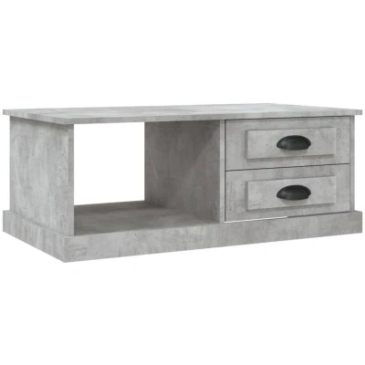 Image of vidaXL Coffee Table Concrete Grey 90x50x35 cm Engineered Wood