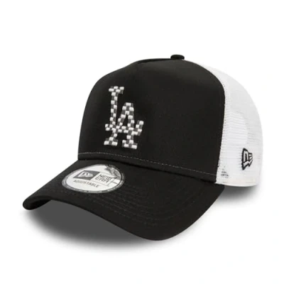 Image of New Era Mens Seasonal Infill Trucker Cap LA Dodgers Black