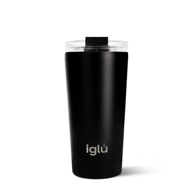 Image of iglu Reusable Coffee Cup Thermal Insulated Stainless Steel Travel Mug with Lid Double Walled Great for Hot &amp; Cold Drinks His Hers Premium Eco Friendly Gift (Night Sky, 16oz)
