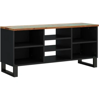 Image of vidaXL TV Cabinet 100x33x46 cm Solid Wood Reclaimed&amp;Engineered