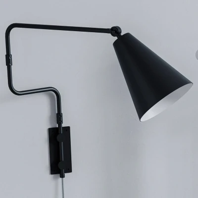 Image of By Rydéns Yukon wall light with a plug