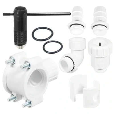 Image of SPARES2GO Washing Machine Drain Out Kit Dishwasher Appliance Waste Pipe Plumbing Set (32mm / 40mm)