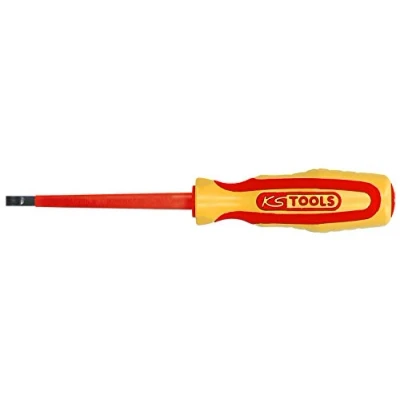 Image of KS Tools 117.0541 Ergotorque VDE Slotted Screwdriver, 2.0 mm