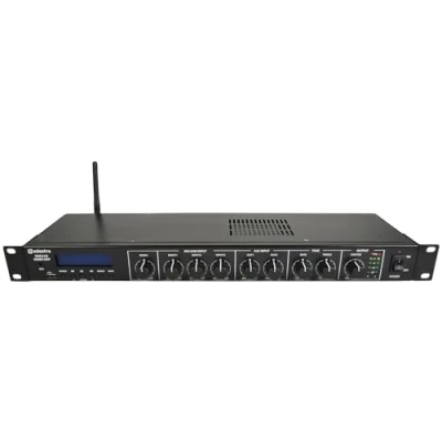 Image of Adastra MM240 Compact 1U Audio Install Amplifier Complete with Mixer, DAB+ FM Radio, USB Player &amp; Bluetooth Wireless Connectivity
