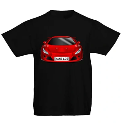 Image of Flip Kids Childrens Racing Car T Shirt Black Age 7 8