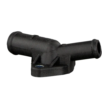 Image of 044121144B, 044121145K, 44121144B, 44121145K Coolant Flange FEBI BILSTEIN 23914 Plastic Cylinder Head with seal VOLKSWAGEN: Transporter 4, Golf 4