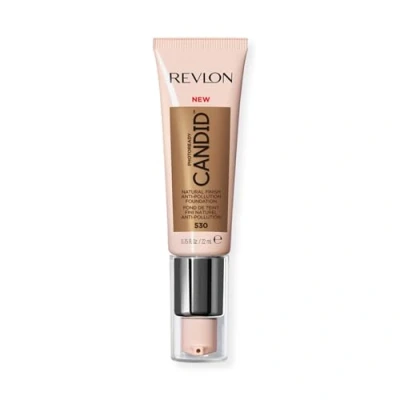 Image of Revlon PhotoReady Candid Natural Finish Foundation, with Anti Pollution, Antioxidant, Blue Light Ingredients, Pecan (530), 22 ml