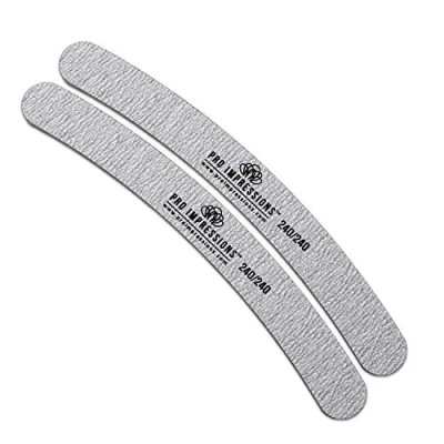 Image of Pro Impressions 240/240 Grit Boomerang Nail Files 2 Piece