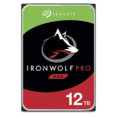 Image of Seagate IronWolf Pro, 12 TB, NAS Internal Hard Drive, CMR 3.5 Inch, SATA 6 Gb/s 7,200 RPM, 256 MB Cache, for RAID Network Attached Storage, 3 years Rescue Services, FFP (ST12000NE0008)