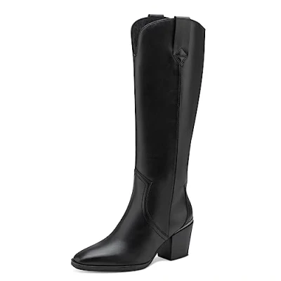 Image of Marco Tozzi Boots, Women&#039;s, Size: 2, Black Textile