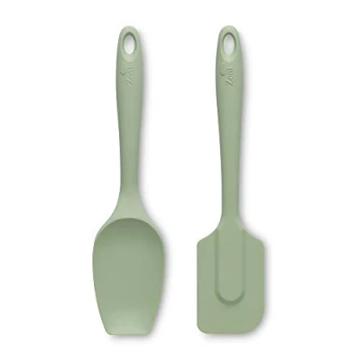 Image of Zeal JSET10G Non Stick Silicone Spatula &amp; Spoon 2 Piece Set Sage Green
