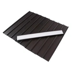 Image of Nobo Magnetic Name Holder 150x20mm Grey (10 Pack)