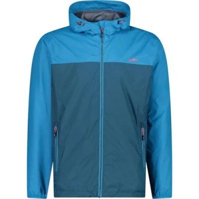 Image of CMP Man Jacket Rain Fix Hood, Deep Lake, 48