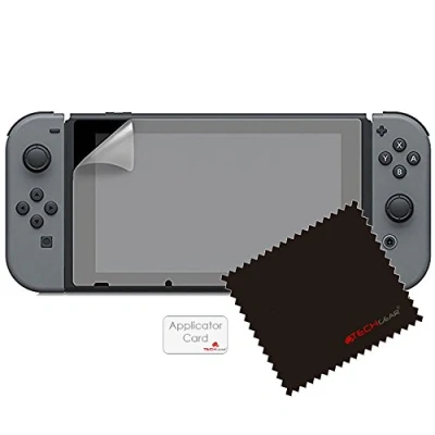 Image of TECHGEAR [3 Pack Screen Protectors for Nintendo Switch, Clear LCD Protector Guard Covers with Cleaning Cloth &amp; Applicator Card