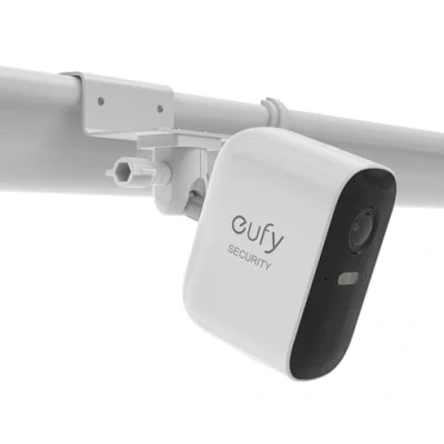 Image of HOLACA Weatherproof Gutter Mount for ARLO Pro 4 3 2, HD, Ultra 2,Solar Panel Reolink,Greater Height your Security Camera System (WHITE)