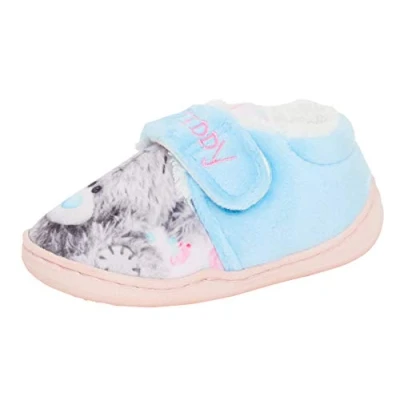 Image of Me To You Girls Tatty Teddy Slippers Blue/Pink 7 UK Child