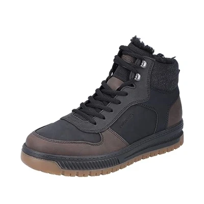 Image of Rieker Men&#039;s 38545 Short Boots, Black, 11.5 UK