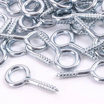 Image of 50x Heavy Duty 45mm Screw in Eye Hooks Frame/Vine/Hook/Loop/Wall/Hangers