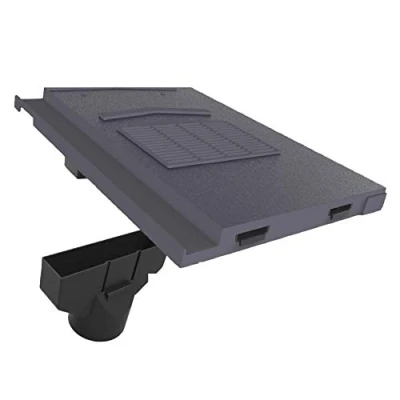 Image of Grey Marley Modern / Mini Stonewold Profile Roof Vent Tile &amp; Pipe Adaptor