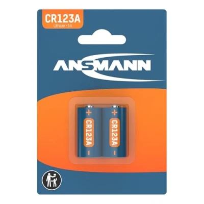 Image of ANSMANN 1510 0023 Lithium Battery (Pack of 2),Black